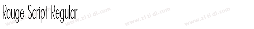 Rouge Script Regular字体转换